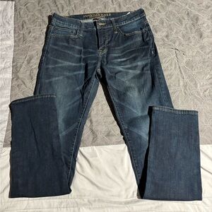 American Eagle Outfitters Men's Dark Blue Skinny Jeans